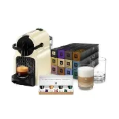 【Nespresso】膠囊咖啡機 Inissia _香草黃 奶茶色 送禮 入厝 全自動咖啡機(探索禮盒120顆迎新會員組)