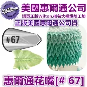 Wilton惠爾通花嘴【#67】67號花嘴 葉子 葉形 花嘴 可搭食用色素翻糖蛋糕糖霜擠花袋韓式裱花花剪花釘