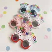 台南現貨」生日快樂happybirthday杯子蛋糕」蠟燭造型眼鏡」韓國玩具ig自拍道具台灣高雄
