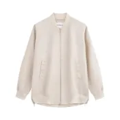 (店+)【CALVIN KLEIN】CALVIN KLEIN Jeans防水潮流側拉鍊棒球領外套夾克 女款