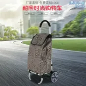 港灣小站 【六輪爬樓】購物車 手拉車 買菜車 收納車 行李車 摺疊車 大容量加厚 雙側袋設計 時尚耐用 輕鬆爬樓梯 臺灣現貨