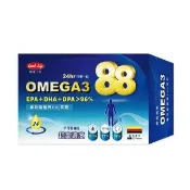 【得意人生】德國超高濃度OMEGA3 88魚油軟膠囊一入組(共30粒 魚油 OMEGA-3)