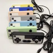 【3C驗證】遊戲手柄家用FC插線雙人掌上紅白機遊戲機廠家直供PC力回饋震動迷妳遊戲機 便攜遊戲機 懷舊遊戲機 雙人掌