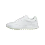 (店+)【ecco】11530361606 ecco愛步 Golf Street Vibe 皮革 系帶復古 耐磨 低幫 高爾夫球鞋 女款 白色