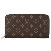 【Louis Vuitton 路易威登】M42616 經典Monogram花紋ZIPPY系列拉鍊長夾(咖啡)