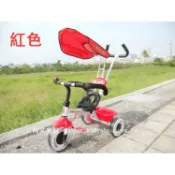 【淘氣寶貝】遛娃手推幼兒三輪車  兒童輔助騎行三輪車 兒童三輪腳踏車1679 帶遮陽蓬 現貨特價~