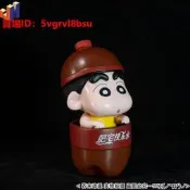 【哆啦夢的百寶屋蠟筆小新系列 快樂淝寨誰 野原新之助 可愛Q版手辦模型禮物擺件