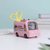 (店+)【Norns】蠟筆小新萬年曆造型車 娃娃車 norns 按壓翻頁桌曆