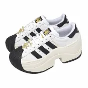 【adidas 愛迪達】休閒鞋 Superstar Bold 女鞋 白 黑 厚底 增高 復古 貝殼鞋 JR9895