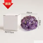 🚀超殺優惠🚚天然水晶碎石蓮花擺件紫黃粉水晶蓮花家居禪意裝飾招財小擺件