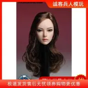 現貨 SUPER DUCK 1/6頭彫 SDH002 亞洲女頭彫 植發女兵人頭彫模型iPhone