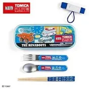 【超萌行銷】Sanrio 汽車宇宙*TOMICA日本製餐具組附束帶(方格)★funbox★_273651