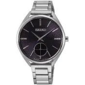 SEIKO 精工 CS系列經典小秒針時尚腕錶/黑/34mm (6G28-00Y0D/SRKZ51P1)SK003