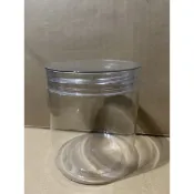 （促銷優惠）450 元7-11免運費附墊片 透明/鋁蓋/黑蓋PET 水晶透明罐 密封罐 塑膠罐 儲物罐  點心罐 請聊聊
