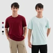  【Hang Ten】男裝-經典BCI純棉圓領腳丫短袖T恤(多色選)
