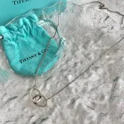 【日本直送 名牌中古包】Tiffany & Co. 蒂芬妮 項鍊 雙環 925 vintage esypmv