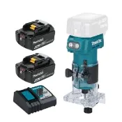【MAKITA 牧田】18V無刷木工修邊機 雙6.0版紙盒版DRT52