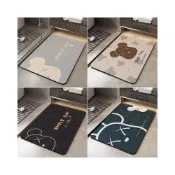 (店+)浴室地墊衛生間門口防滑腳墊廁所矽藻泥吸水墊速幹卡通家用地毯子