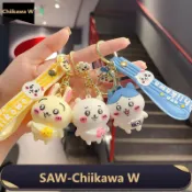 【SAW】批發 創意卡通吉伊卡哇鑰匙扣可愛公仔書包吊飾車鑰匙鏈娃娃機盲盒禮品
