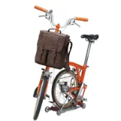 Litepro 復古自行車包皮革大容量電腦包多用途背包適用於 Brompton/Dahon 包