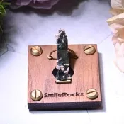 【SmileRocks 石麥】石麥水晶原礦  藍碧璽原礦 No.042931103(SmilePad 6x6底板)