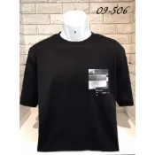 高雄凡賽斯歐洲精品HUGO BOSS BOSS 左胸街景字體 背後海景 黑色 寬板 短T/T-SHIRT