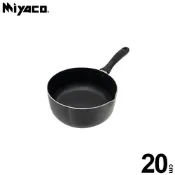Miyaco米雅可 黑晶導磁不沾雪平鍋20cm