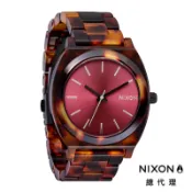NIXON TIME TELLER 乾燥玫瑰 玳瑁錶 女生手錶 手錶 男錶 女錶 石英錶 37MM A327-5344