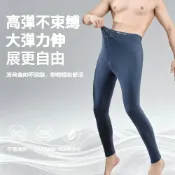(店+)保暖褲內搭褲休閒修身防寒打底褲男長褲秋冬大尺碼束口發熱居家衛生褲