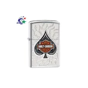 (店+)【Zippo】Zippo - 美版打火機 / Harley 哈雷 - 黑桃Ace / 28688 / ZP446【詮國】