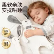 阿貝貝安撫巾兔新生嬰兒安撫玩偶毛絨玩具可入口寶寶哄睡玩偶安撫布偶 嬰兒安撫玩偶 寶寶安撫巾 陪睡玩偶