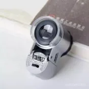 臺灣出貨24H🚀手機放大鏡【60倍 100倍 200倍】高倍高清  帶燈顯微鏡 鑑定顯微鏡 手機放大鏡 文物鑒定顯微鏡