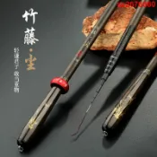 鱼竿 钓鱼竿 钓竿 便携式钓竿 手竿 釣蝦竿 偷跑竿 超短節定位釣魚竿袖珍溪流竿手竿短節超輕超硬迷你便攜19調手桿