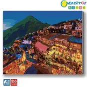 (店+)【Manto】黃金山城．九份-台灣製DIY數字油畫|超取專用大小