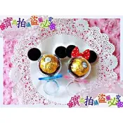 《 米奇耳朵戒指奶嘴 》 金莎巧克力 婚禮小物 /二次進場 /幼兒園分享糖果/幼稚園慶生/來店禮/幼稚園點心