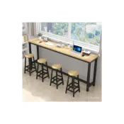 (店+)免運{格林傢俱城}靠墻吧臺桌傢用客廳簡易商用奶茶店長方形高腳桌小吧臺廚房窄桌子