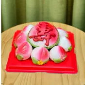 客製壽桃饅頭蛋糕/尺寸造型都可以更改請先聊聊