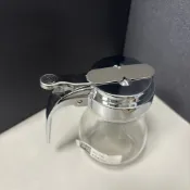 糖漿罐【大正餐具批發】楓糖漿罐 蜂蜜罐 玻璃罐180ml 玻璃瓶 蜂蜜瓶 糖漿 楓糖 玻璃糖漿 抽拉式糖漿罐《出清專區》