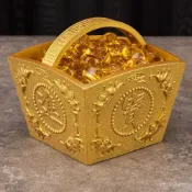 純銅銅鬥擺件銅陞子滿鬥米鬥日進鬥金黃銅米缸招財進寶聚財聚寶盆招財擺飾 開運 風水招財流水組 風水擺件 開幕送禮 入厝禮物