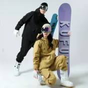 (店+)滑雪服套裝男女雪衣雪褲防風防水運動外套保暖褲機能登山衝鋒外套衝鋒褲風衣连帽外套