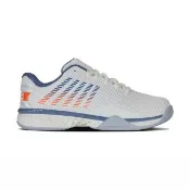 【K-SWISS】透氣輕量網球鞋 HYPERCOURTEXPRESS22E 運動 匹克球 男鞋 白淺藍橘色 06806-139-W