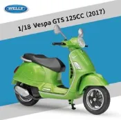 阿莎力  1:18  WELLY  VESPA GTS 125  偉士牌 威利 1/18