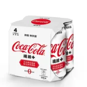 Coca Cola 可口可樂纖維+ 330ml x 4【萬家福】