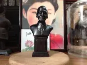早期木刻半身蔣公像 蔣中正銅像
