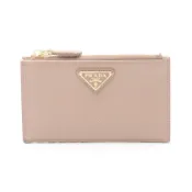 【DOKODEMO】【二手】Prada PRADA 卡包 SAFFIANO TRIANG 1MC086QHHF0236 Cipria Saffiano 皮革卡包 女士 全新
