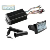 三模式 36V/48V/52V 60A 控制器 SW900 儀表板+ 鎖油門適用於 2000W 鋰電池電動自行車改裝套件