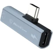 【Bill Case】GaN n Roses系列第三代DAC Type C T型3.5mm耳機同步充音源器 灰(支持iPhone15 16全新系列)