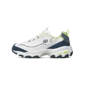 (店+)【SKECHERS】13167-WNVL Skechers斯凱奇 D'LITES 1.0 熊貓鞋 奶茶熊 海鹽檸檬 舒適運動 厚底 生活休閒鞋 女款 白藍綠