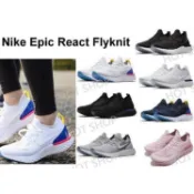 Nike Epic React Flyknit 黑 白 藍 灰 粉 彩虹 運動鞋 運動鞋 編織 休閒鞋 七色