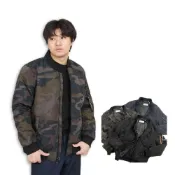 (店+)【CALVIN KLEIN】衝評 Calvin Klein 菱格紋 飛行外套 防潑水 暗袋 大尺碼 夾克 無帽 CK 外套 #9383